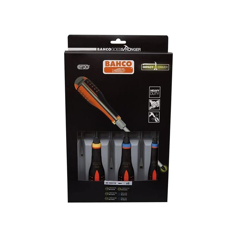 Bahco BE-9882TB ERGO Screwdriver Set with High Performance