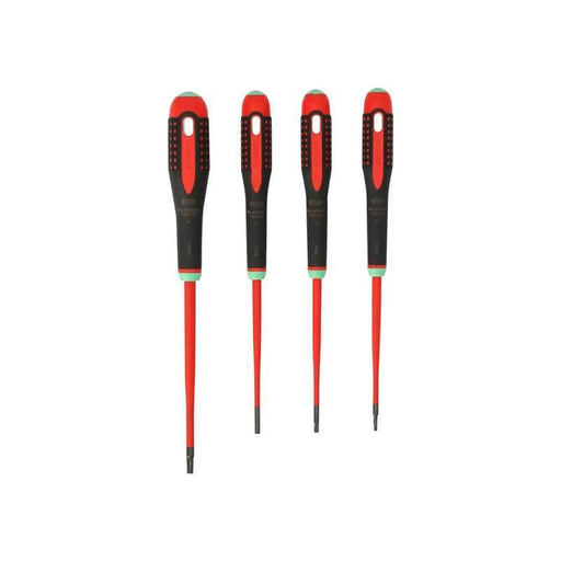 Bahco BE-9880SL ERGO™ Slim VDE Insulated Screwdriver Set, 4 Piece