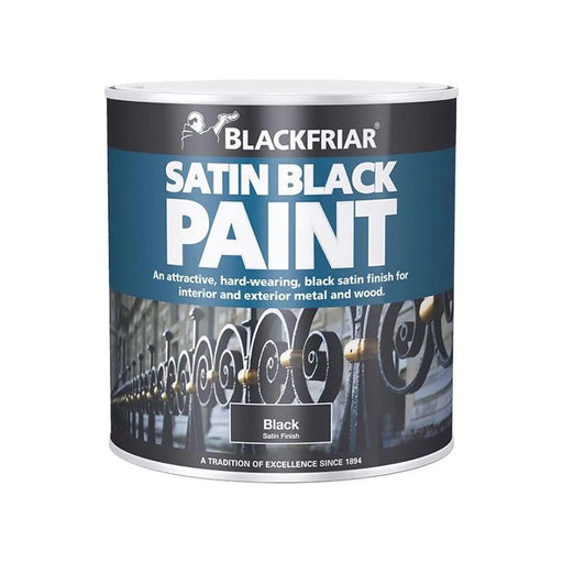 Blackfriar Satin Black Paint 125ml Premium Finish