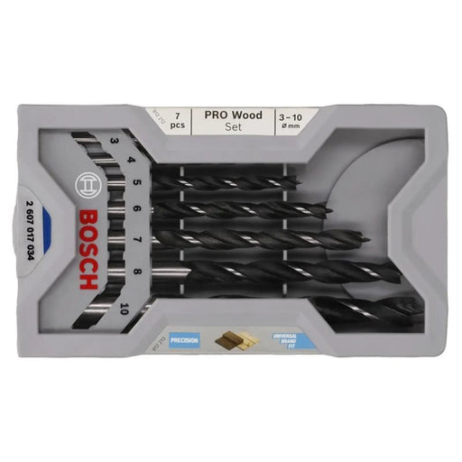 Bosch Powertool Accessories Bosch Brad Point Drill Bit Set 7 Piece Professional Quality