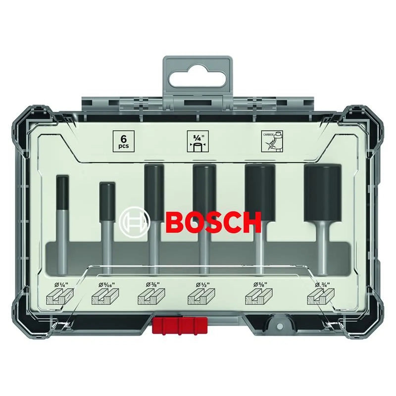 Bosch Powertool Accessories Bosch Router Bit Set 6 Piece Professional Quality