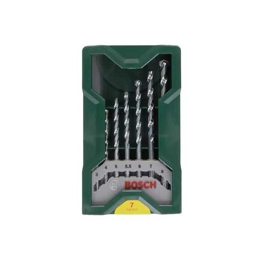 Bosch Powertool Accessories Bosch Mini-X-Line 7 Piece Masonry Drill Bit Set