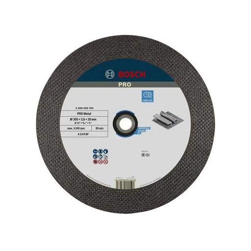 Bosch Powertool Accessories Bosch PRO Metal Bonded Cutting Disc 305mm Heavy Duty