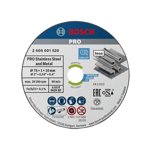 Bosch Powertool Accessories PRO Cutting Disc 76mm