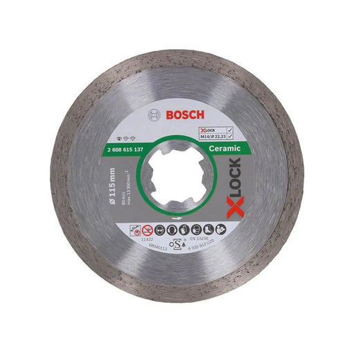 Bosch Powertool Accessories Bosch X-LOCK Diamond Cutting Disc 115mm for Ceramic