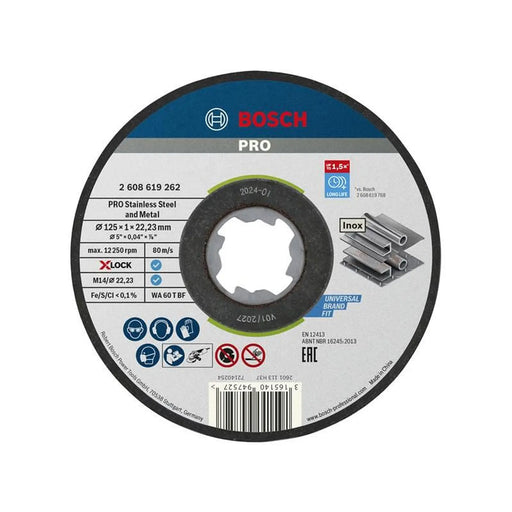 Bosch Powertool Accessories Bosch PRO Stainless Steel Cutting Discs Pack of 10
