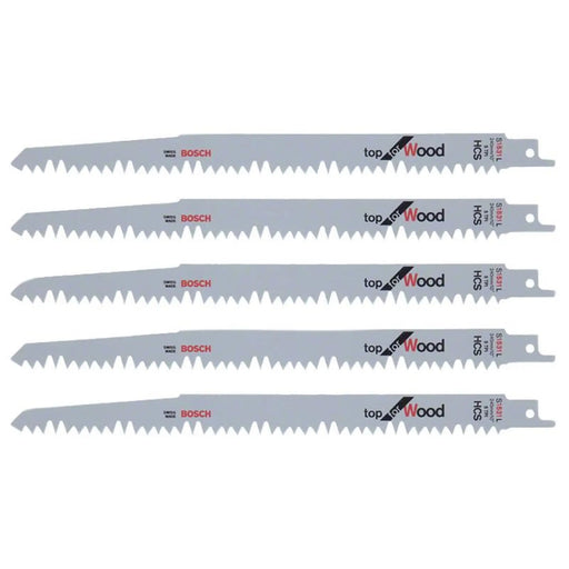 Bosch Powertool Accessories Bosch S1531L Reciprocating Saw Blades Pack of 5