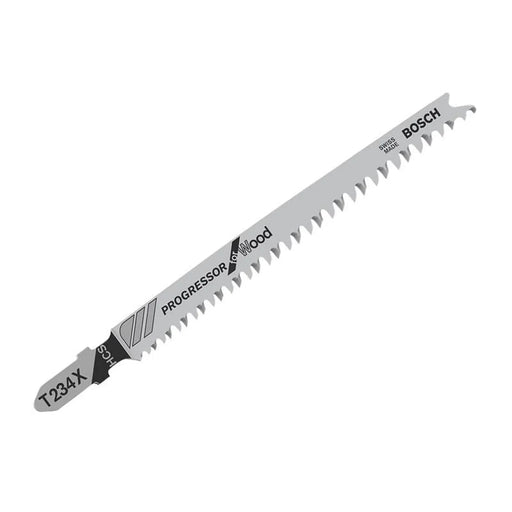 Bosch Powertool Accessories Bosch T234X Jigsaw Blades Pack of 5 for Wood Cutting