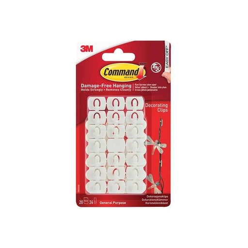 Command™ White Decorating Clips (Pack 20)