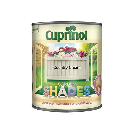 Cuprinol Garden Shades Country Cream 1L Premium Wood Paint