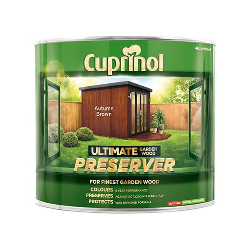 Cuprinol Ultimate Garden Wood Preserver Autumn Brown 1 Litre