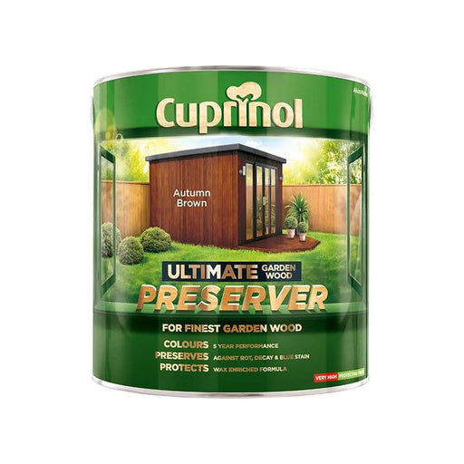Cuprinol Ultimate Garden Wood Preserver 4L Autumn Brown