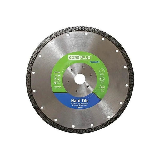 CorePlus Hard Tile Turbo Diamond Blade 250mm Premium Quality