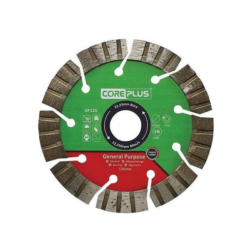 CorePlus GP125 General-Purpose Hybrid Turbo Diamond Blade