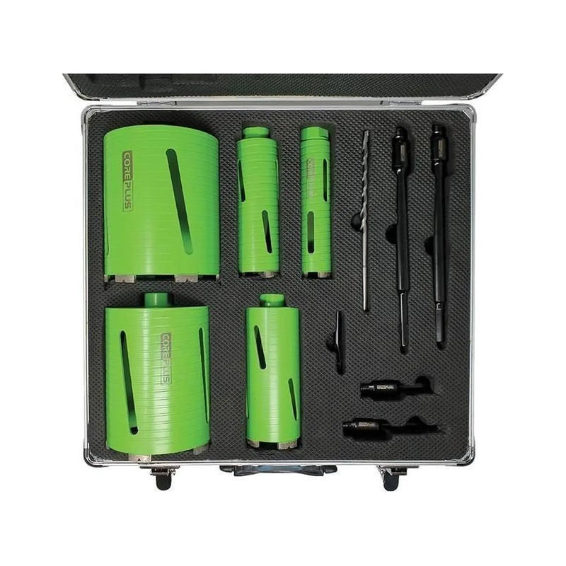 CorePlus Diamond Dry Core Drill Bit Set 11 Piece
