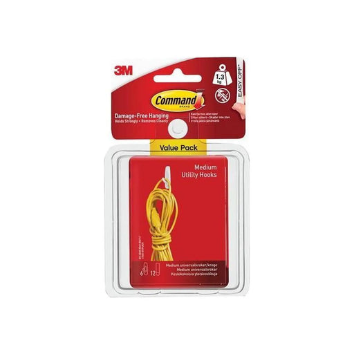 Command™ Medium Utility Hooks Damage-Free Hanging