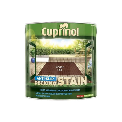 Cuprinol Anti-Slip Decking Stain Cedar Fall 2.5 Litre