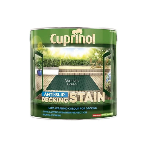 Cuprinol Anti-Slip Decking Stain Vermont Green 2.5L