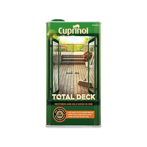 Cuprinol Total Deck Restore Oil Clear 5L - Premium Protection
