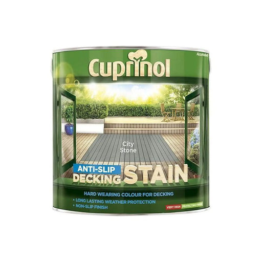 Cuprinol Anti-Slip Decking Stain City Stone 2.5 Litre