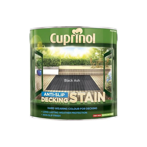 Cuprinol Anti-Slip Decking Stain Black Ash 2.5 Litre