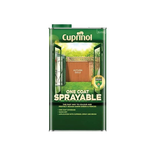 Cuprinol One Coat Sprayable Fence Treatment Autumn Gold