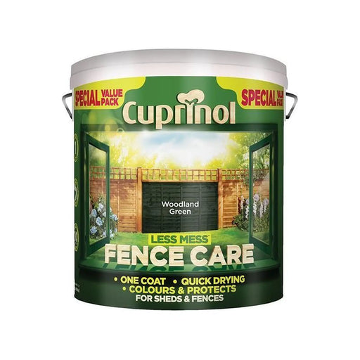 Cuprinol Less Mess Fence Care 6L Woodland Green