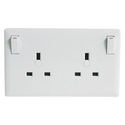 Dencon Double Socket Converter Chrome Screwless