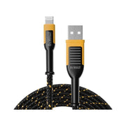 DeWalt Telecoms USB A to Lightning Reinforced Charging Cable