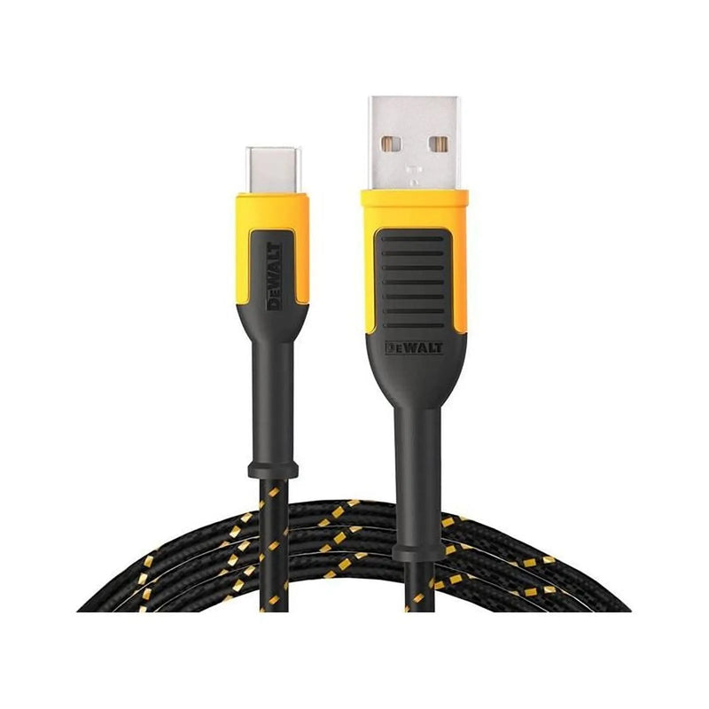 DeWalt Telecoms USB A to USB C Charging Cable 3m