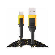 DeWalt Telecoms USB A to USB C Charging Cable 3m