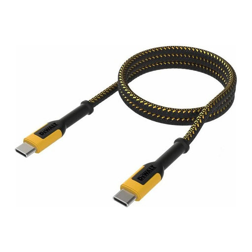 DEWALT Telecoms DeWalt USB C to USB C 100W Charging Cable 1.2m