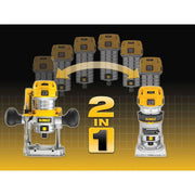 DeWALT Power Tools DeWalt D26204K Premium Plunge Fixed Base Router