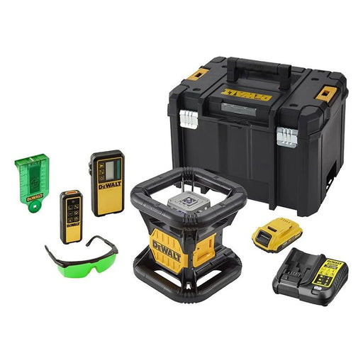 DeWALT Power Tools DeWalt DCE079D1G Green Rotary Laser Kit with Detector