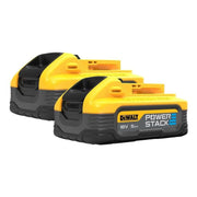 DeWALT Power Tools DeWalt POWERSTACK Slide Battery Twin Pack 18V 5.0Ah