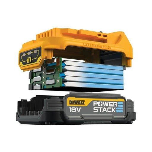 DeWALT Power Tools DeWalt XR POWERSTACK 18V Slide Battery with Advanced Technology