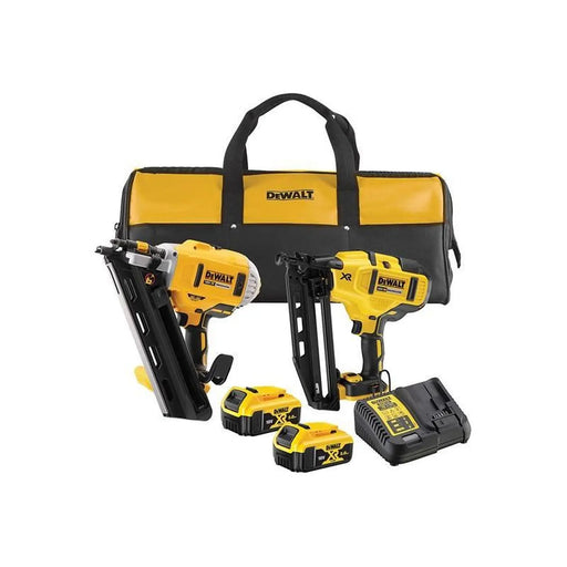 Dewalt Power Tools DCK2046P2 Twin Nailer Kit 18V 2 x 5.0Ah Li-ion