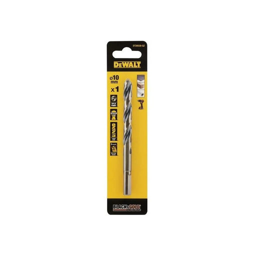 DeWALT Power Tools DeWalt Black&Gold HSS Drill Bit 10mm Premium Quality