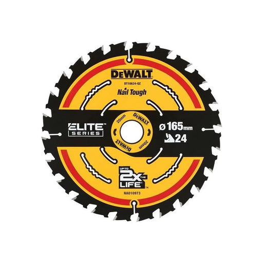 Dewalt Power Tools ELITE™ Series Framing Circular Saw Blade 165 x 20mm x 24T
