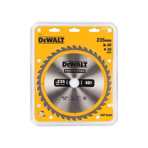 DeWALT Power Tools DeWalt Circular Saw Blade 235mm 40T for Professional Use