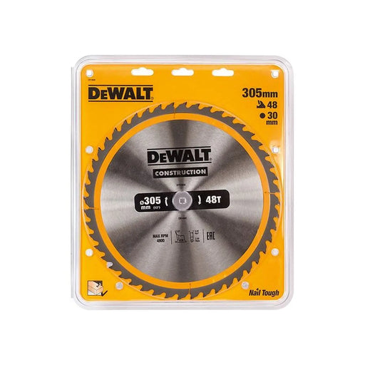 Dewalt Power Tools Stationary Construction Circular Saw Blade 305 x 30mm x 48T