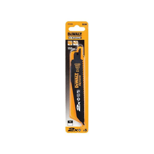 DeWALT Power Tools DeWalt 2X Life Reciprocating Blades Pack of 5