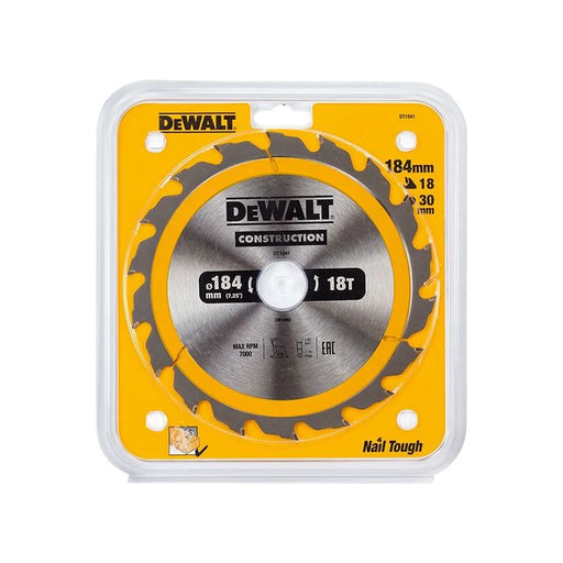 DeWALT Power Tools DeWalt Circular Saw Blade 184mm 18T Professional