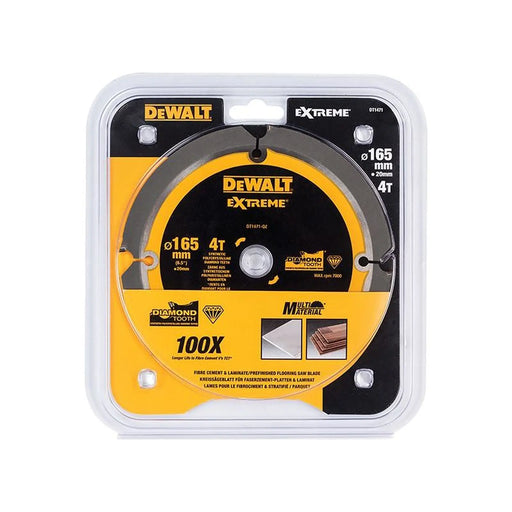 DeWALT Power Tools DeWalt PCD Fibre Cement Circular Saw Blade 165mm