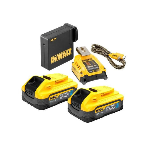 DeWALT Power Tools DeWalt POWERSTACK Starter Kit 18V with USB-C Charging