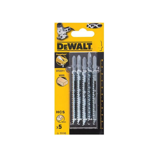 Dewalt Power Tools XPC HCS Wood Jigsaw Blades Pack of 5 T111C