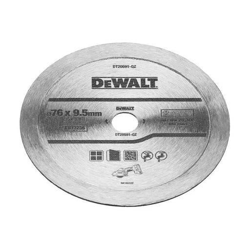 DeWALT Power Tools DeWalt DT20591 Diamond Tile Blade 76mm