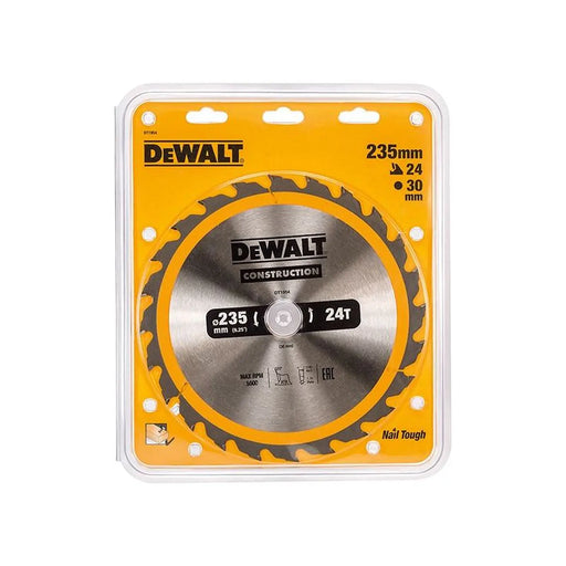 Dewalt Power Tools Portable Construction Circular Saw Blade 235 x 30mm x 24T