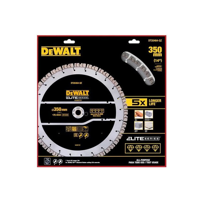 DeWALT Power Tools DeWalt Elite Series Diamond Segmented Wheel 350mm