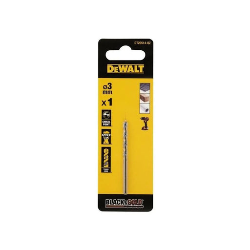 DeWALT Power Tools DeWalt HSS Drill Bit 3.0mm with Tapered Web Design